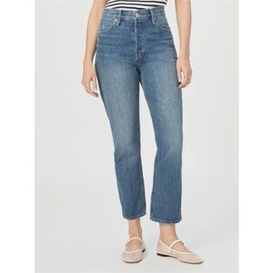 Paige Billy Crop Straight Leg Jeans Roxy Wash Size 26